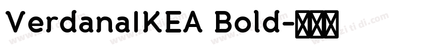 VerdanaIKEA Bold字体转换